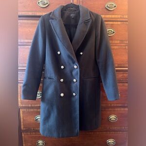 Topshop Double Breasted midi Pea coat